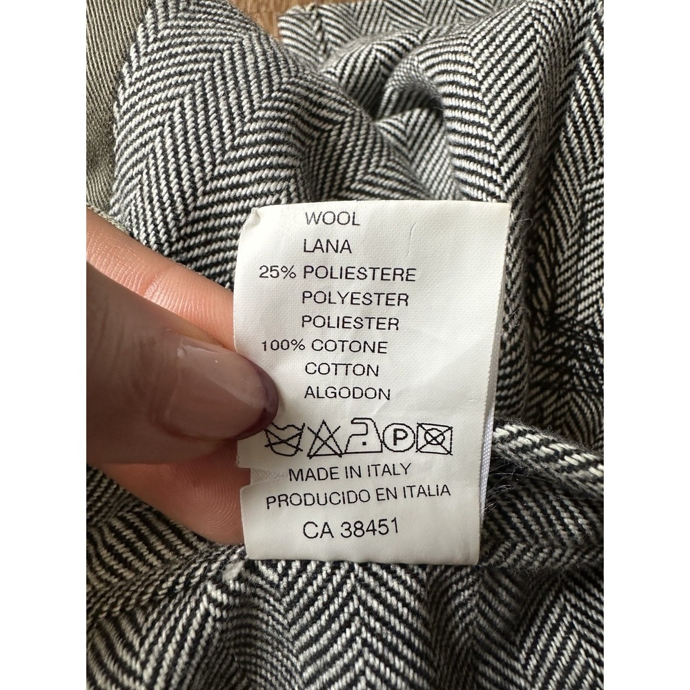 VTG Nolita North Little Italy Y2K Wool And Khaki Mini Pleated Skirt Streetwear - Picture 8 of 11